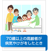 70歳以上の高齢者が病気やけがをしたとき